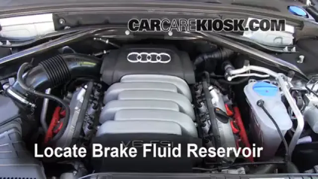 2010 Audi Q5 Premium 3.2L V6 Brake Fluid Add Fluid